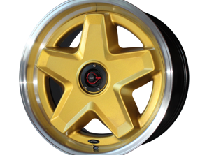 Speedart 18" ATS-Stil 3-teiliges Rad und Abdeckung hinten 11x18" Gold. Porsche 964 / 993 / 996 / 997.1